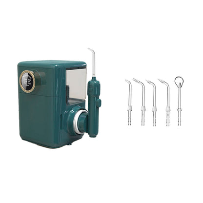 Appareil jet dentaire hydropulseur professionnel - Oral Irrigator AOW10 Vert - 5 buses incluses - oralirrigator.fr