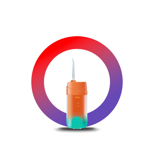 Hydropulseur dentaire de voyage - Oral Irrigator mini V10 Orange - oralirrigator.fr