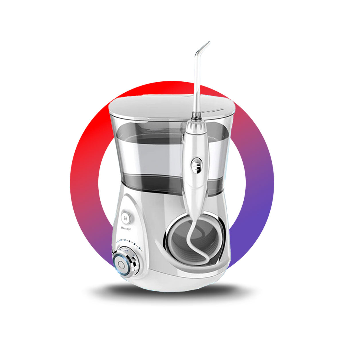 Hydropulseur jet dentaire puissant - Oral Irrigator V660 Silver - oralirrigator.fr