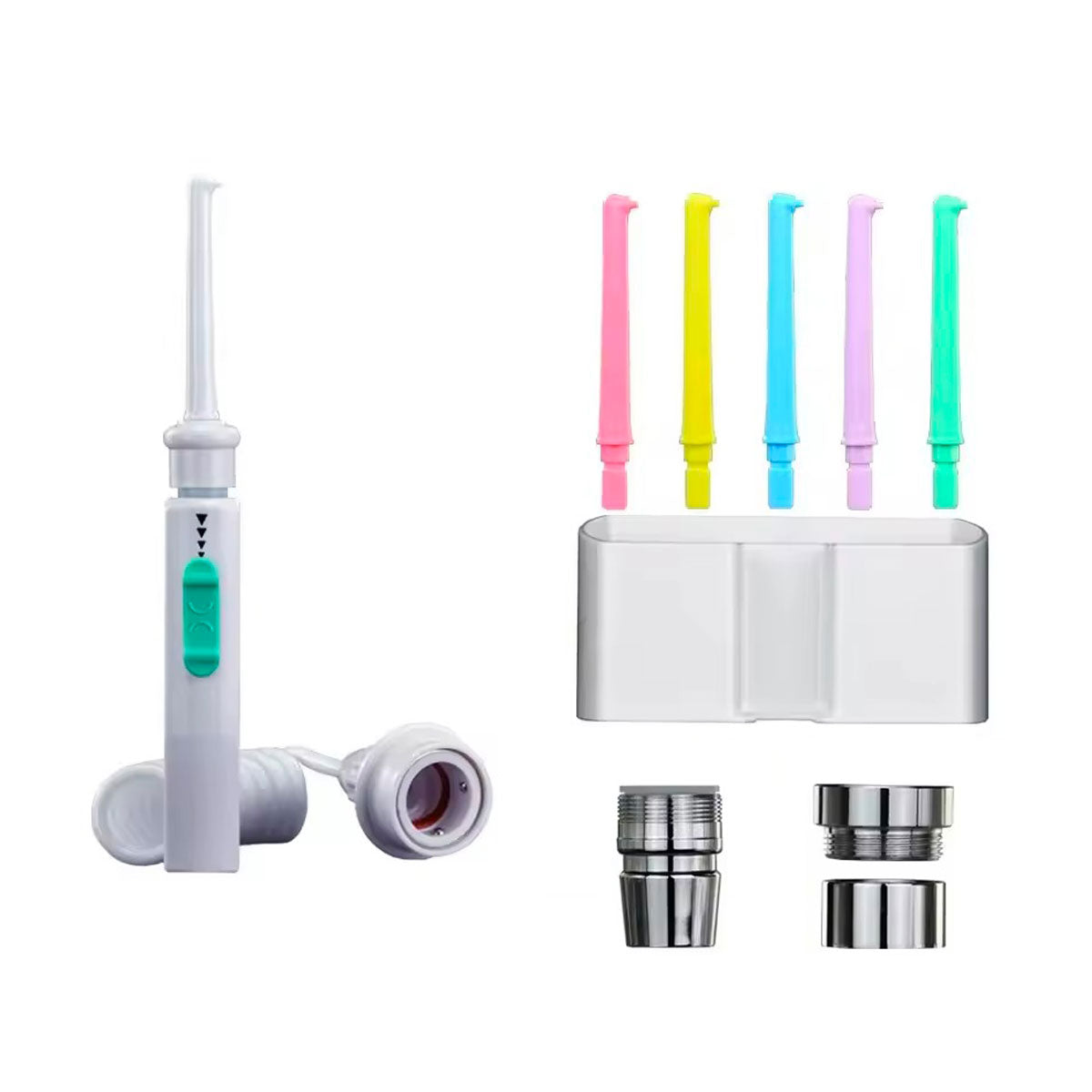 Jet dentaire adaptable robinet - Oral Irrigator MK104 - kit d'adaptation universel - 6 buses - oralirrigator.fr
