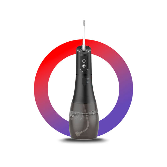 Jet dentaire sans fil rechargeable - Oral Irrigator F138 Noir - oralirrigator.fr